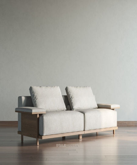 Miller three seater sofa   sarajevo   golden teak